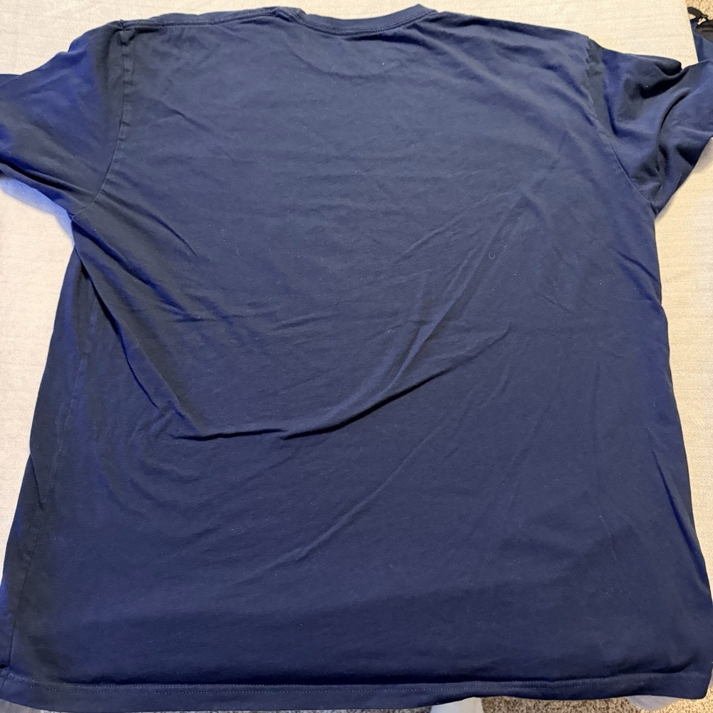 Jaws Amity Means Friendship Mayor Vaughn Shark Movie T Shirt Navy 2XL 3XL - Picture 4 of 4